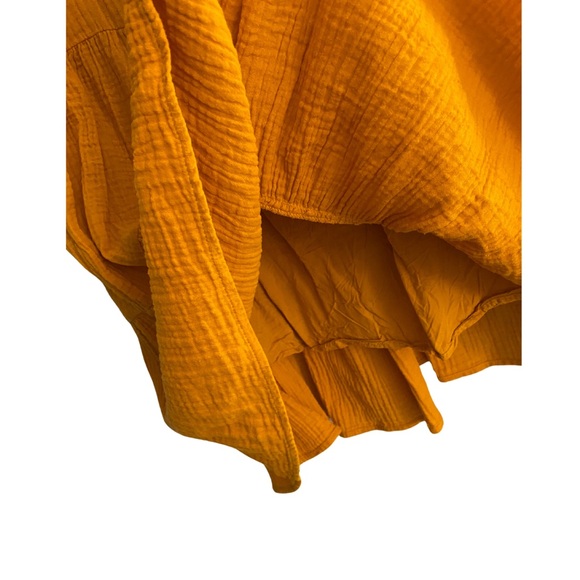 Urban Outfitters Yellow Gauze Mini Dress Size Medium - Picture 5 of 5
